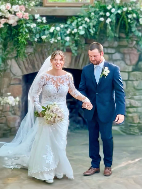 Picture of bride and groom